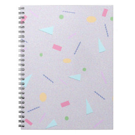 Lila 80er Geometric-Notebook Notizblock