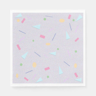 Lila 80er Print Napkins Serviette