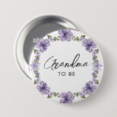 Lila A Little Wildblume Oma zu Button (Vorne & Hinten)