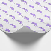 Lila Aardvark Geschenkpapier (Ecke)