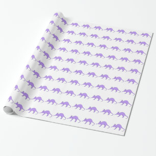 Lila Aardvark Geschenkpapier