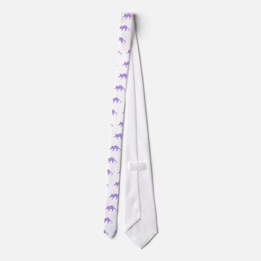 Lila Aardvark Krawatte (Rückseite)