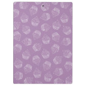 Lila Abbildung Klemmbrett (Rückseite)