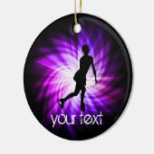 Lila Abbildung Skaten Keramikornament (Links)