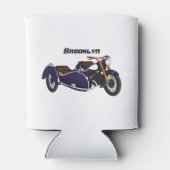 Lila Abbildung von Nebenkraftwagen Dosenkühler (Rückseite)