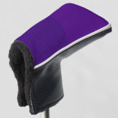 Lila Abdeckung für den Golf mit Split Tone Headcover (3/4 Vorderseite)