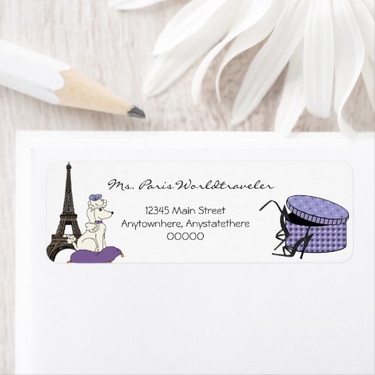 Lila Abend des Pariser Eiffelturms (Insitu)