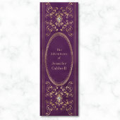 Lila Abenteuer der Vintagen Buchrückenstück Yogamatte