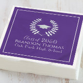 Lila Abschluss Elegante Laureate Custom Serviette