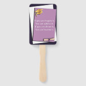 lila Abschluss Fächer (Rückseite)