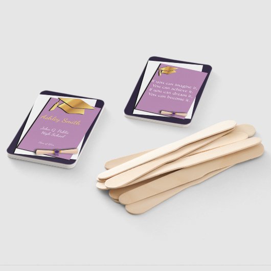 lila Abschluss Fächer (Non-assembled)