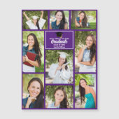 Lila Abschluss Fotokassette Magnetkarte (Vorderseite)