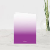 Lila Abschluss für benutzerdefiniertes Foto mit Me Dankeskarte (Rückseite)