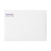 Lila Abschluss für große, kühne, knackige Buchstab (Vorderseite)