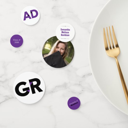 Lila Abschluss für große, kühne, knackige Buchstab Konfetti (Gruppe)