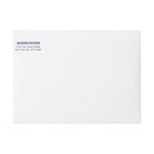 Lila Abschluss mit Fettkappe (Vorderseite)