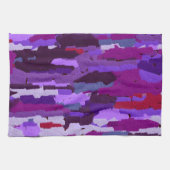 Lila Abstrakt Geschirrtuch (Horizontal)