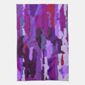 Lila Abstrakt Geschirrtuch (Vertikal)