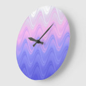 Lila Abstrakt Große Wanduhr (Winkel)