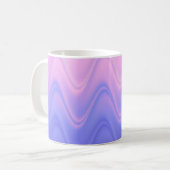 Lila Abstrakt Kaffeetasse (Vorderseite Links)