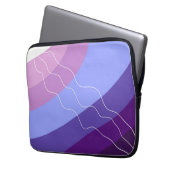 Lila abstrakt laptopschutzhülle (Vorderseite Links)