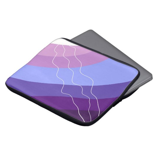 Lila abstrakt laptopschutzhülle (Vorne Oben)