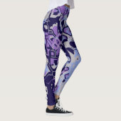 Lila Abstrakt Leggings (Rechts)