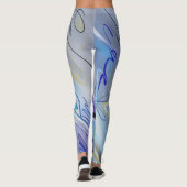 Lila abstrakt leggings (Rückseite)