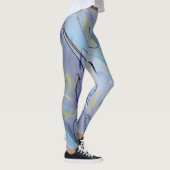 Lila abstrakt leggings (Rechts)