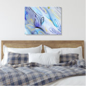 Lila abstrakt leinwanddruck (Insitu (Schlafzimmer))