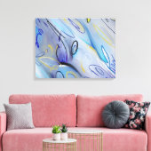 Lila abstrakt leinwanddruck (Insitu (Wohnzimmer))