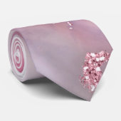 Lila abstrakt mit Glitzer Krawatte (Gerollt)