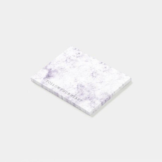 Lila Abstrakt Post-it Klebezettel (angewinkelt)
