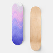 Lila Abstrakt Skateboard (Vorderseite)