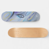 Lila abstrakt skateboard (Horizontal)