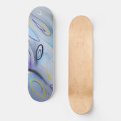 Lila abstrakt skateboard (Vorderseite)