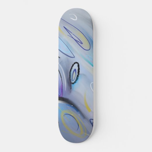 Lila abstrakt skateboard (Vorderseite)