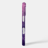 Lila Abstrakt, Weiße Linien Case-Mate iPhone Hülle (Rückseite / Rechts)