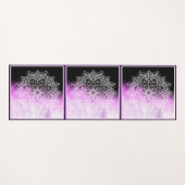 Lila Abstrakt Zen Mandala Yogamatte (Vorderseite (Horizontal))