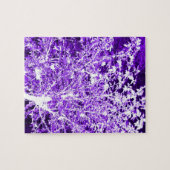 Lila, Abstrakte Baumzweige mit Violett Puzzle (Horizontal)