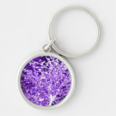 Lila, Abstrakte Baumzweige mit Violett Schlüsselanhänger (Vorne)