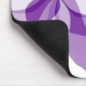 Lila Abstrakte Blume Mousepad (Ecke)