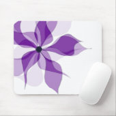Lila Abstrakte Blume Mousepad (Mit Mouse)