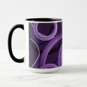 Lila Abstrakte Designer-Tasse Tasse (Links)