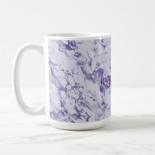 Lila Abstrakte Fantasie Kaffeetasse (Links)