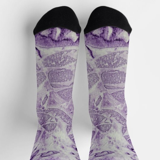 Lila Abstrakte Farbe Socken (Oben)