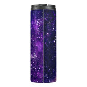 Lila  abstrakte Galaxie Thermosbecher (Rückseite)