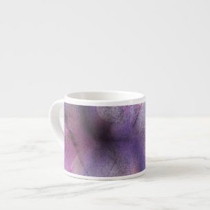 lila abstrakte Kunst des nahtlosen Kubismus Espressotasse