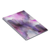 lila abstrakte Kunst des nahtlosen Kubismus Notizblock (Rechte Seite)