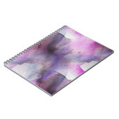 lila abstrakte Kunst des nahtlosen Kubismus Notizblock (Linke Seite)